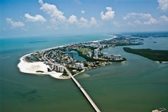 Fort Myers Florida Island Aerial Photo stock foto Fort Myers Florida Island Aerial Photo stock foto