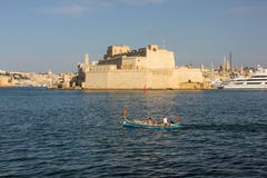 Fort St Angelo in Birgu van Valletta wordt geschoten die stock afbeeldingen Fort St Angelo in Birgu van Valletta wordt geschoten die stock afbeeldingen
