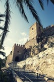 Forteresse d'Alcazaba dans AlmerÃa image libre de droits Forteresse d'Alcazaba dans AlmerÃa image libre de droits