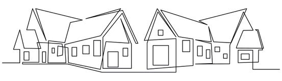 Fortlöpande linje teckning av huset, begrepp för bostads- byggande, logo, symbol, konstruktion, enkel vektorillustration stock illustrationer Fortlöpande linje teckning av huset, begrepp för bostads- byggande, logo, symbol, konstruktion, enkel vektorillustration stock illustrationer