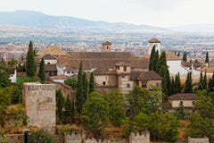 Fortress of Alhambra, Granada, Spain royalty free stock photo Fortress of Alhambra, Granada, Spain royalty free stock photo