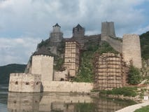 Fortress Golubac royalty free stock photography Fortress Golubac royalty free stock photography