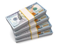 dollars thousand hundred dollar forty bills four royalty photography packs notes stacks banknotes isolated dreamstime background over preview