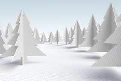 Forêt d'arbre de carton illustration de vecteur Forêt d'arbre de carton illustration de vecteur