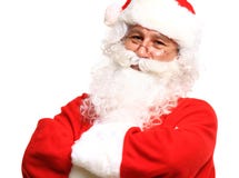 Foto de Santa Claus feliz nos monóculos imagem de stock Foto de Santa Claus feliz nos monóculos imagem de stock