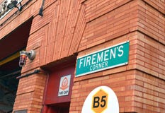 Foto della stazione dei firemens fotografia stock libera da diritti Foto della stazione dei firemens fotografia stock libera da diritti