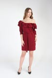 Foto di modo di giovane bello modello femminile in vestito fotografie stock libere da diritti Foto di modo di giovane bello modello femminile in vestito fotografie stock libere da diritti