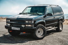 A foto do carro preto fotografia de stock royalty free A foto do carro preto fotografia de stock royalty free