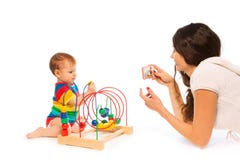 Fotografii dziecka bawić się Obrazy Royalty Free Fotografii dziecka bawić się Obrazy Royalty Free