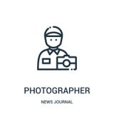 Fotografikonenvektor von der Nachrichtenzeitschriftensammlung Dünne Linie Fotografentwurfsikonen-Vektorillustration Lineares Symb vektor abbildung Fotografikonenvektor von der Nachrichtenzeitschriftensammlung Dünne Linie Fotografentwurfsikonen-Vektorillustration Lineares Symb vektor abbildung