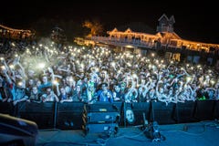 Foule de concert image stock Foule de concert image stock