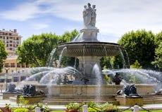 Fountain In Aix-en-Provence Stock Photo