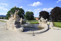 Fountain In Castle Garden Of Cesky Krumlov. Stock Image Fountain In Castle Garden Of Cesky Krumlov. Stock Image