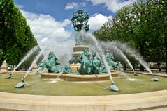 Fountain In Paris Royalty Free Stock Images