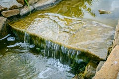Fountain waterfall of stones royalty free stock images Fountain waterfall of stones royalty free stock images
