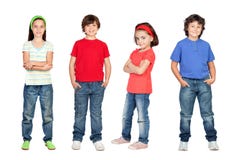 Four children, small team stock images Four children, small team stock images