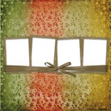 Four Frames With Ribbons And Bow Stock Photos Four Frames With Ribbons And Bow Stock Photos