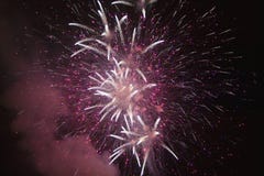 Fourth of July celebration with fireworks exploding, Independence Day, Ojai, California Stock Image Fourth of July celebration with fireworks exploding, Independence Day, Ojai, California Stock Image