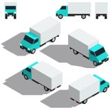 Frachtowy samochód isometry Depresji wyszczególniać isometric ilustracji Frachtowy samochód isometry Depresji wyszczególniać isometric ilustracji