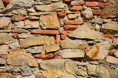 Fragment of rough stone wall Royalty Free Stock Image Fragment of rough stone wall Royalty Free Stock Image