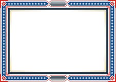 Frame or border, with Patriotic american flag style and color design royalty free illustration Frame or border, with Patriotic american flag style and color design royalty free illustration