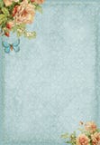 Frame chique gasto doce com flores e borboleta ilustração royalty free Frame chique gasto doce com flores e borboleta ilustração royalty free