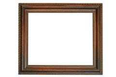 Frame de retrato vazio (com trajeto de grampeamento) foto de stock Frame de retrato vazio (com trajeto de grampeamento) foto de stock