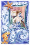 Frame with the drawing child. royalty free illustration Frame with the drawing child. royalty free illustration