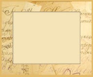 Frame For An Image From Old Letters Stock Image