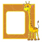 Frame With Giraffe Stock Image