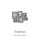frames icon vector from home decoration collection. Thin line frames outline icon vector illustration. Outline, thin line frames stock illustration frames icon vector from home decoration collection. Thin line frames outline icon vector illustration. Outline, thin line frames stock illustration