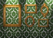 Frames on the wall stock images Frames on the wall stock images