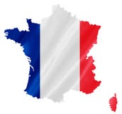 France Map with Flag royalty free illustration France Map with Flag royalty free illustration