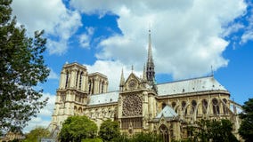 France Notre-Dame de Paris Cathedral in bright sunny day royalty free stock images France Notre-Dame de Paris Cathedral in bright sunny day royalty free stock images