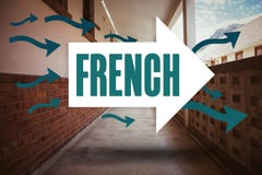 Francese contro il corridoio vuoto illustrazione vettoriale Francese contro il corridoio vuoto illustrazione vettoriale