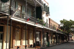 Franse het Kwartstraat van New Orleans stock fotografie Franse het Kwartstraat van New Orleans stock fotografie