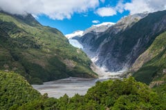 franz glaciär josef New Zealand arkivbilder franz glaciär josef New Zealand arkivbilder
