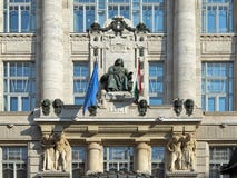 Franz Liszt statue on the facade of the Franz Liszt Academy of Music in Budapest, Hungary Stock Photo Franz Liszt statue on the facade of the Franz Liszt Academy of Music in Budapest, Hungary Stock Photo