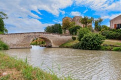 França, feriado, Canal du Midi fotografia de stock França, feriado, Canal du Midi fotografia de stock