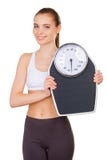 Frau mit Gewichtsskala. stockfotos Frau mit Gewichtsskala. stockfotos