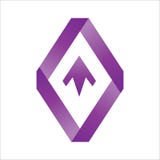 Freccia sul vettore di logo di forma illustrazione vettoriale Freccia sul vettore di logo di forma illustrazione vettoriale