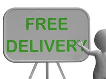 Free Delivery Whiteboard Shows Postage And Packaging Included Stock Photography Free Delivery Whiteboard Shows Postage And Packaging Included Stock Photography