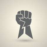Freedom concept. vector fist icon stock illustration Freedom concept. vector fist icon stock illustration