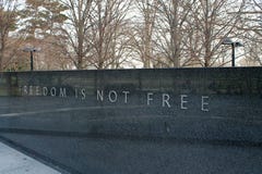 Freedom is not free at korean war memorial