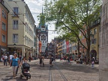 FREIBURG IM BREISLAU,GERMANY-JUNE 25,2015 royalty free stock photography FREIBURG IM BREISLAU,GERMANY-JUNE 25,2015 royalty free stock photography