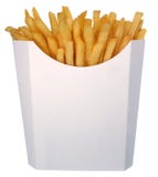French fries in fast food carton