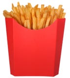 French fries in fast food carton royalty free stock photography French fries in fast food carton royalty free stock photography