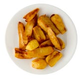 French Fries On A Plate Stock Photography
