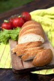 Fresh Bread On Table Stock Photos