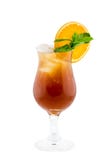 Fresh Drink Cocktail Decorated By Green Mint And Orange Royalty Free Stock Image Fresh Drink Cocktail Decorated By Green Mint And Orange Royalty Free Stock Image